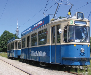 München Tram Olympiaturm